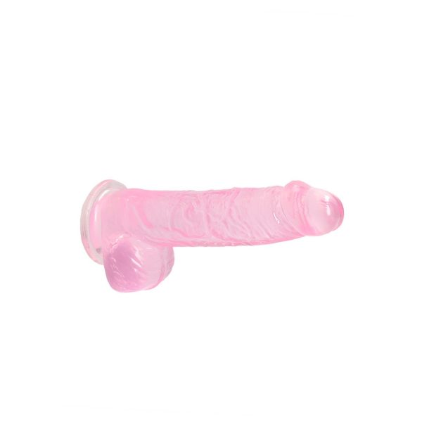 DILDO REALÍSTICO COM TESTÍCULOS (ROSA) | 15 CM
