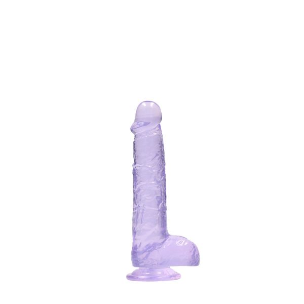 DILDO REALÍSTICO COM TESTÍCULOS (ROXO) | 15 CM 2