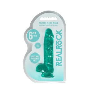 DILDO REALÍSTICO COM TESTÍCULOS (VERDE) | 15 CM 7 DILDO REALÍSTICO COM TESTÍCULOS