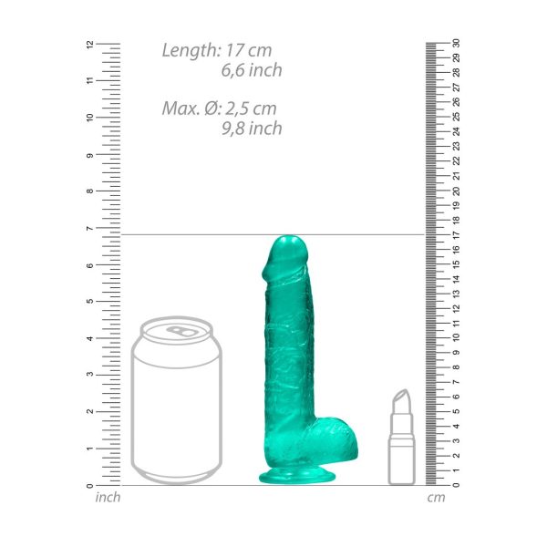 DILDO REALÍSTICO COM TESTÍCULOS (VERDE) | 15 CM 5
