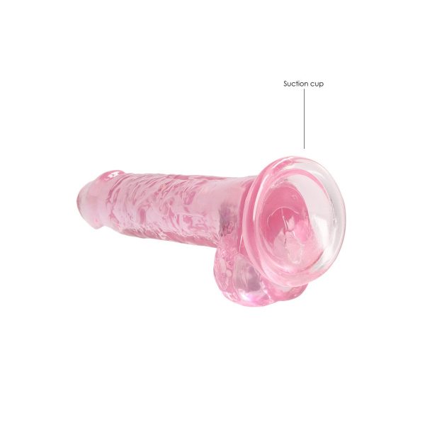 DILDO REALÍSTICO COM TESTÍCULOS (ROSA) | 18 CM 4 DILDO REALÍSTICO COM TESTÍCULOS (ROSA) | 18 CM