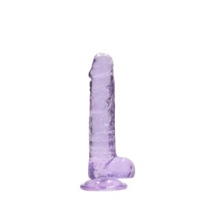 DILDO REALÍSTICO COM TESTÍCULOS (ROXO) | 18 CM - Image 3