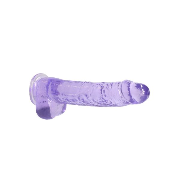 DILDO REALÍSTICO COM TESTÍCULOS (ROXO) | 23CM