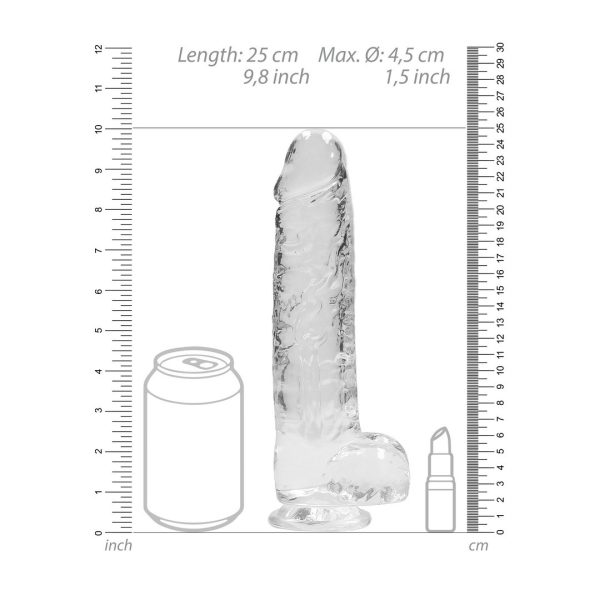 DILDO REALÍSTICO COM TESTÍCULOS | 23CM