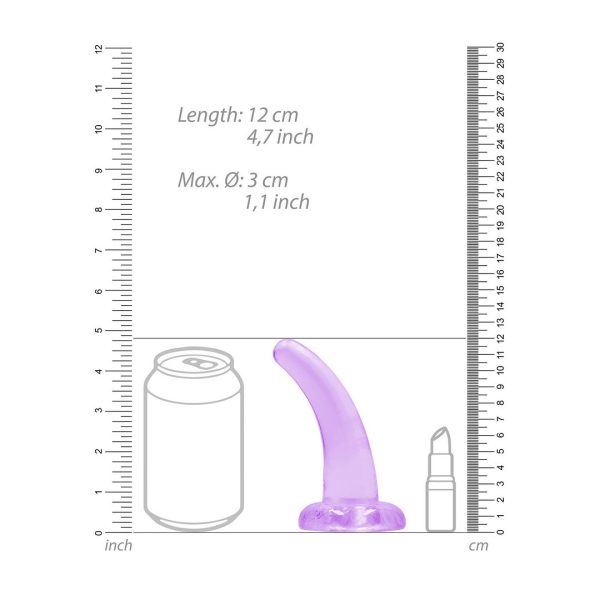 DILDO REALROCK NON-REALISTIC (ROXO) | 11,5 CM