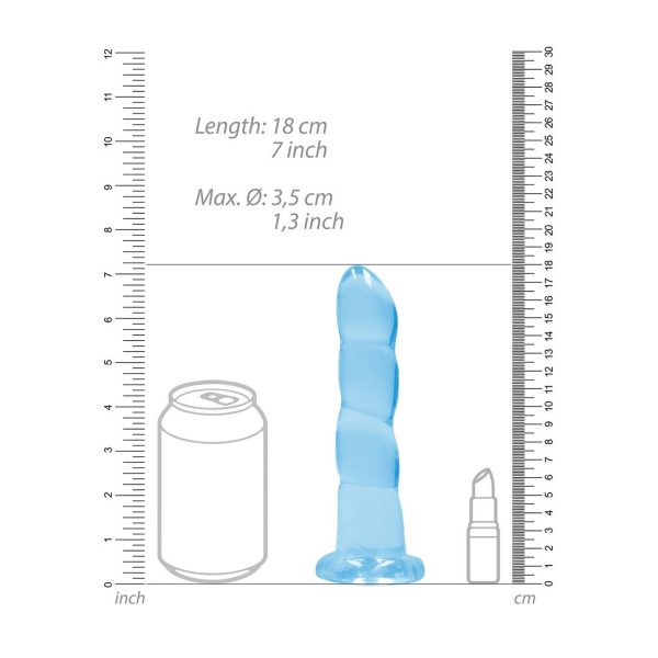 DILDO REALROCK NON-REALISTIC (AZUL) | 17 CM