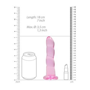 DILDO REALROCK NON-REALISTIC (ROSA) | 17 CM - Image 4