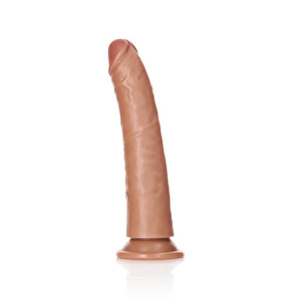 DILDO SLIM CURVO REALROCK (TAN) | 18 CM