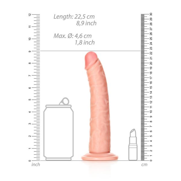 DILDO SLIM CURVO REALROCK | 20,5 CM
