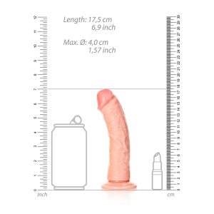 DILDO REALÍSTICO CURVO REALROCK | 15,5 CM - Image 6