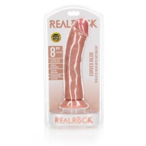 DILDO REALÍSTICO CURVO REALROCK | 20,5 CM 7 DILDO REALÍSTICO CURVO
