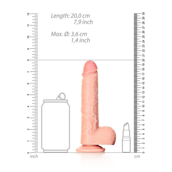 DILDO REALÍSTICO STRAIGHT COM TESTÍCULOS | 18 CM