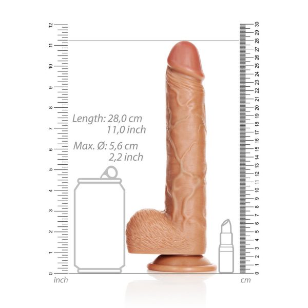 DILDO REALÍSTICO STRAIGHT COM TESTÍCULOS | 25,5CM