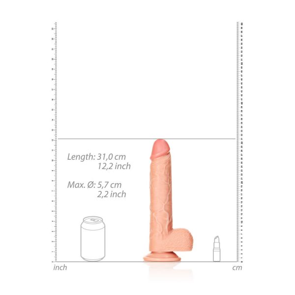 DILDO REALÍSTICO STRAIGHT COM TESTÍCULOS | 28 CM