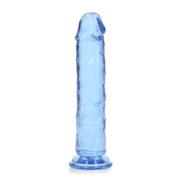 DILDO REALÍSTICO REALROCK CRYSTAL CLEAR (AZUL) | 18 CM