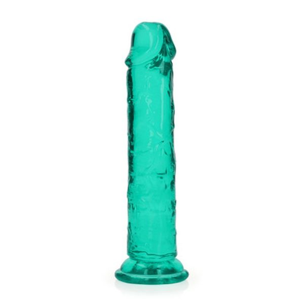 DILDO REALÍSTICO REALROCK CRYSTAL CLEAR (VERDE) | 18 CM
