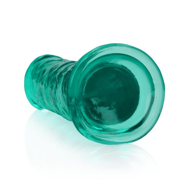 DILDO REALÍSTICO REALROCK CRYSTAL CLEAR (VERDE) | 18 CM