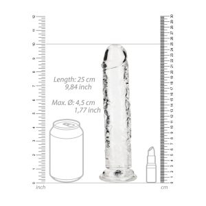 DILDO REALÍSTICO REALROCK CRYSTAL CLEAR | 23 CM - Image 6