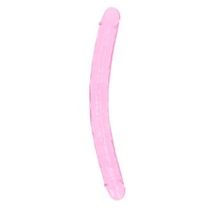 DILDO DUPLO REALROCK CRYSTAL CLEAR (ROSA) | 34 CM - Image 6