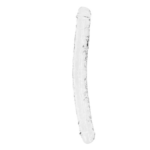 DILDO DUPLO REALROCK CRYSTAL CLEAR | 34 CM
