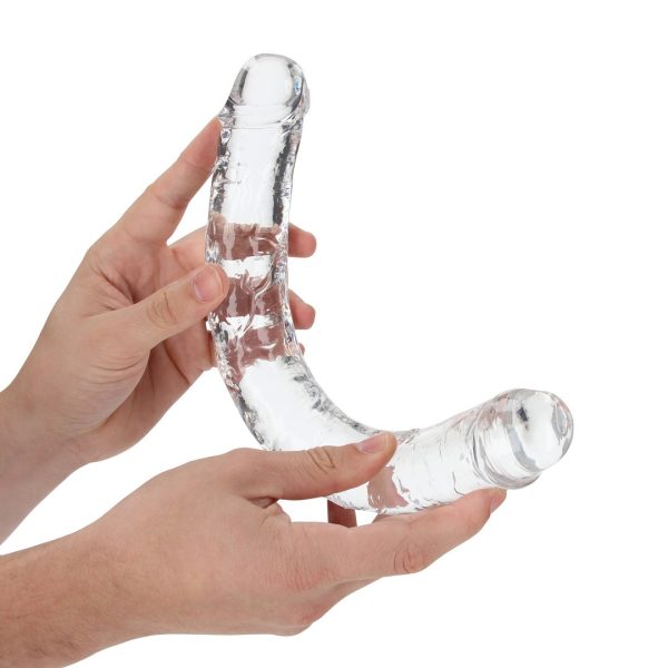 DILDO DUPLO REALROCK CRYSTAL CLEAR | 34 CM