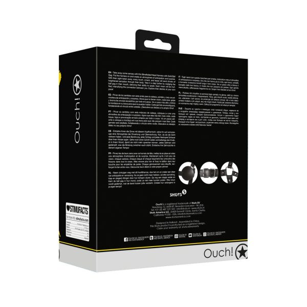 MÁSCARA COM VENDA E MORDAÇA EXTREME OUCH!