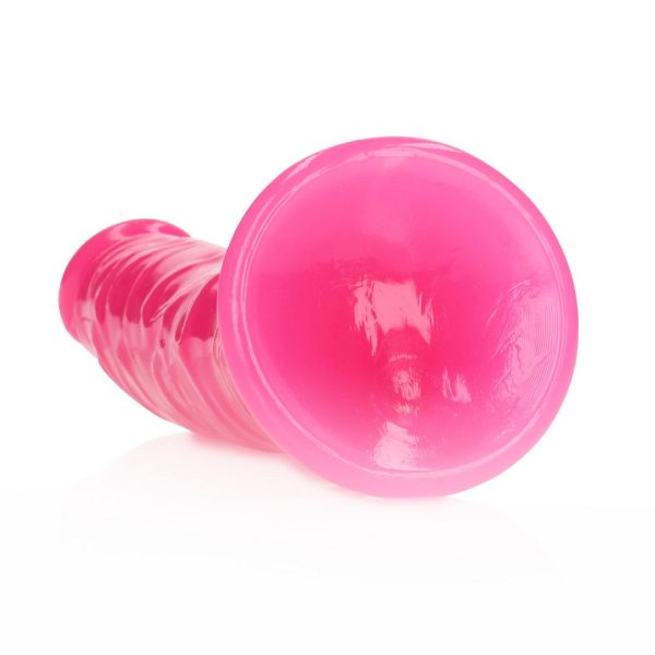 DILDO REALÍSTICO SLIM FLUORESCENTE (ROSA) | 18 CM