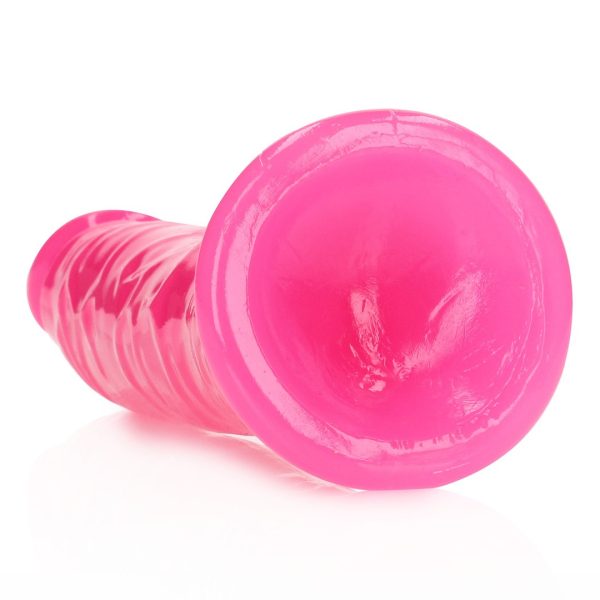 DILDO REALÍSTICO SLIM FLUORESCENTE (ROSA) | 20 CM