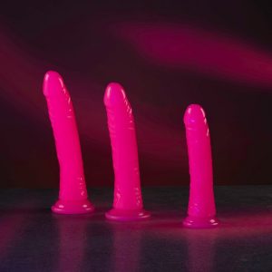DILDO REALÍSTICO SLIM FLUORESCENTE (ROSA) | 20 CM - Image 5
