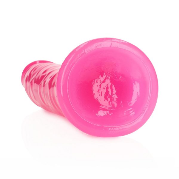 DILDO REALÍSTICO SLIM FLUORESCENTE (ROSA) | 22,5 CM