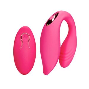 VIBRADOR PARA CASAL LOVELINE COM COMANDO (VERMELHO) - Image 7