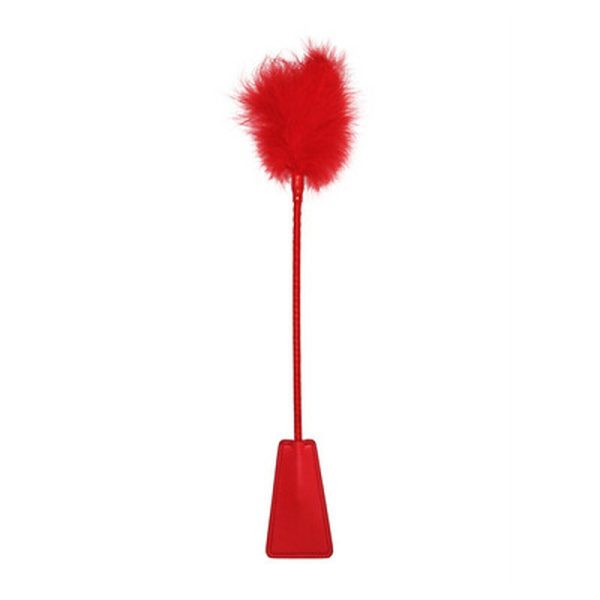 ESPANADOR DE PLUMAS COM CHIBATA OUCH! (VERMELHO)