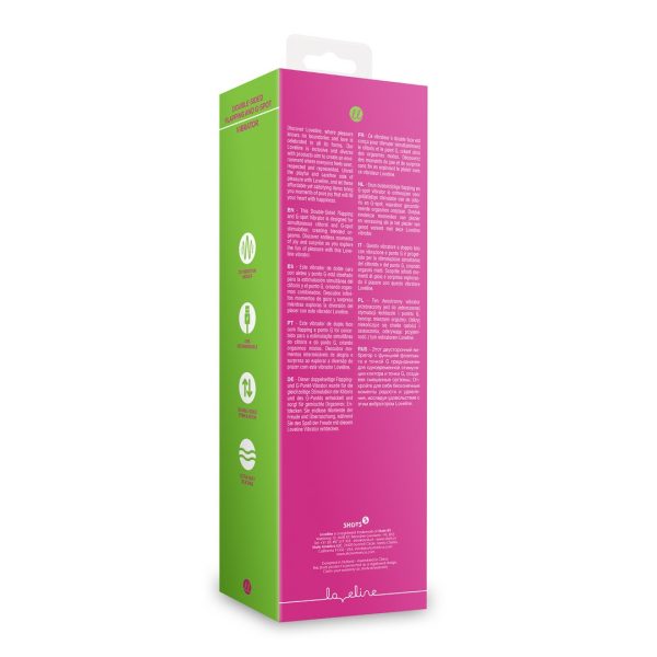 VIBRADOR DE DUPLA FACE LOVELINE (ROSA)