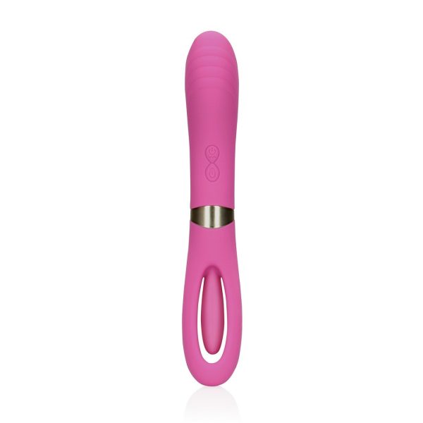 VIBRADOR DE DUPLA FACE LOVELINE (ROSA)