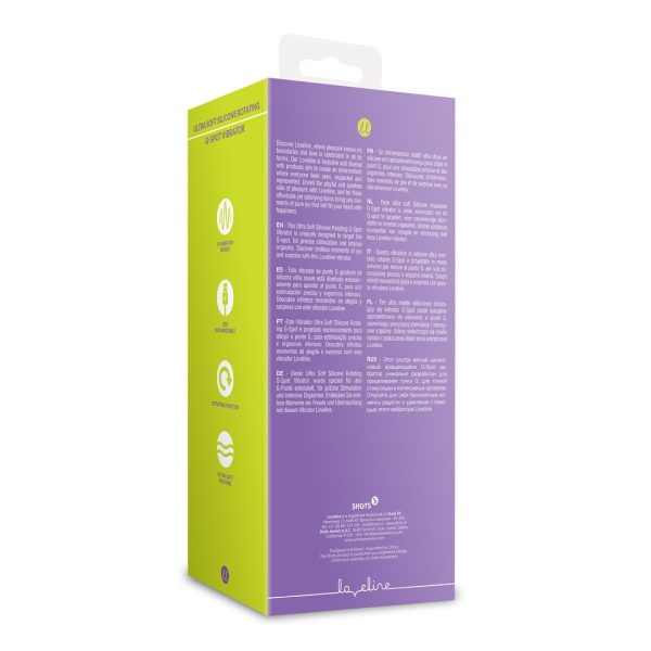 VIBRADOR LOVELINE COM ROTAÇÃO (LILÁS)