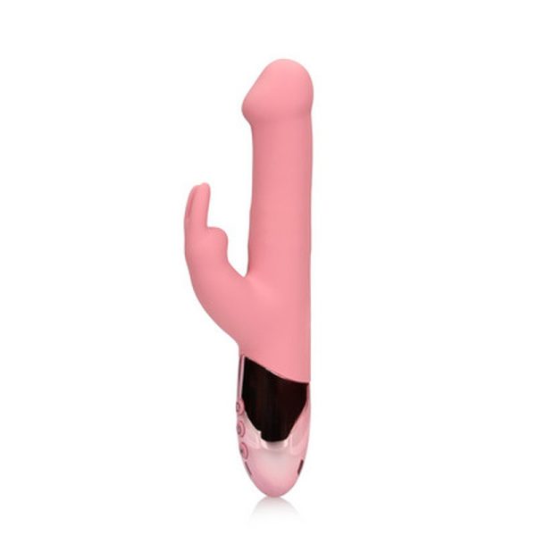 VIBRADOR RABBIT COM ROTAÇÃO DE PÉROLAS (ROSA)