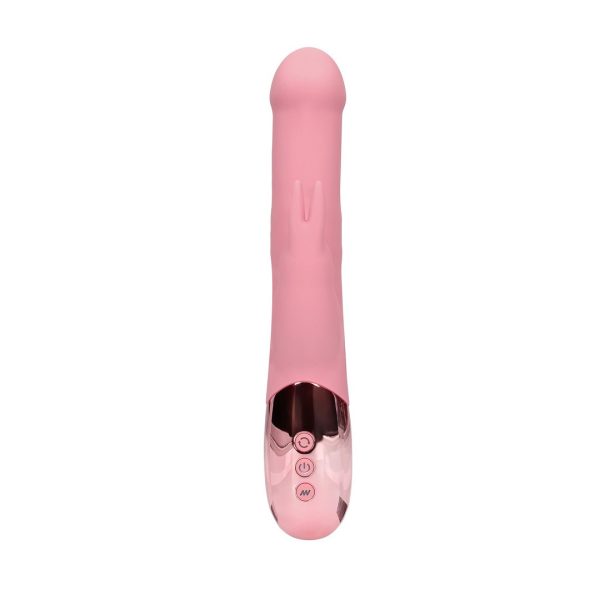 VIBRADOR RABBIT COM ROTAÇÃO DE PÉROLAS (ROSA)