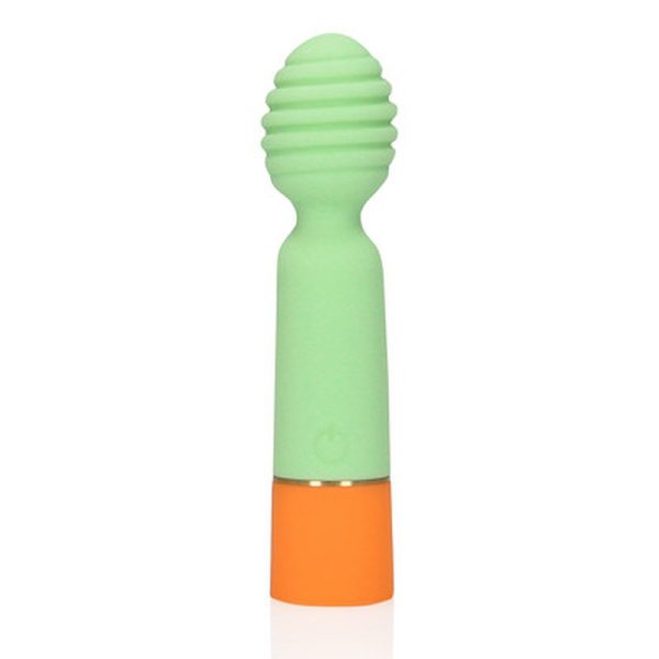 MINI VIBRADOR LOVELINE COM NERVURAS (VERDE)