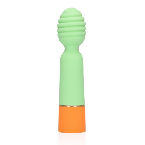 MINI VIBRADOR LOVELINE COM NERVURAS (VERDE)
