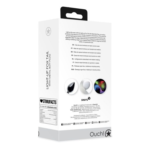 PLUG ANAL COM CAUDA DE RAPOSA OUCH! (BRANCO)