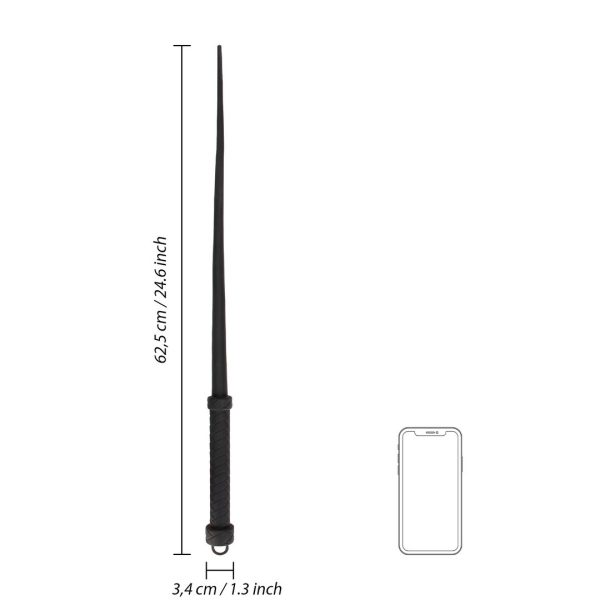 CHICOTE TAIL WHIP DE SILICONE (PRETO)