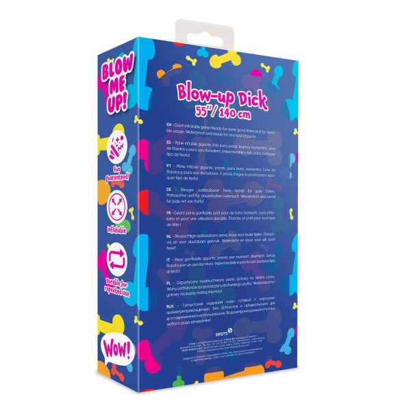 PÉNIS INSUFLÁVEL GIGANTE S-LINE | 140 CM