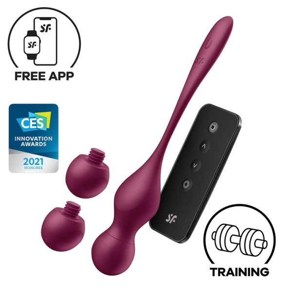 DISPOSITIVO DE TREINO PÉLVICO SATISFYER LOVE BIRDS (VERMELHO)