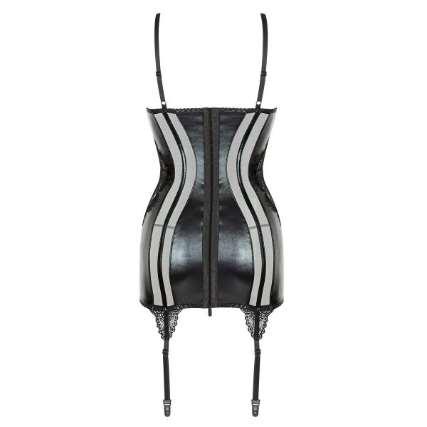 CAMISA DE NOITE E TANGA MARILYN (PRETO)