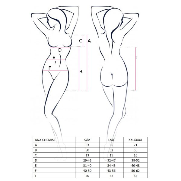 CAMISA DE NOITE E TANGA ANA (PRETO)