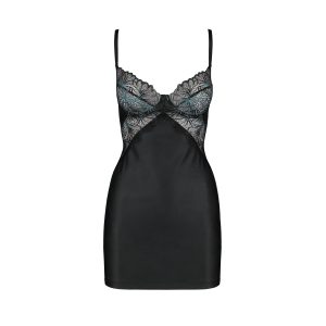 CAMISA DE NOITE E TANGA ASTRIDA (PRETO) - Image 3