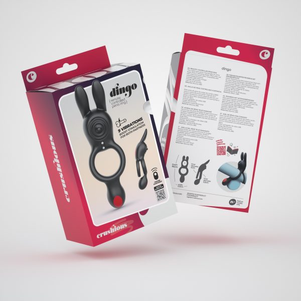 ANEL DUPLO VIBRATÓRIO DINGO (COM COMANDO)