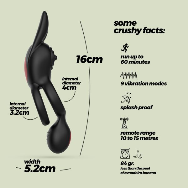 ANEL DUPLO VIBRATÓRIO DINGO (COM COMANDO)