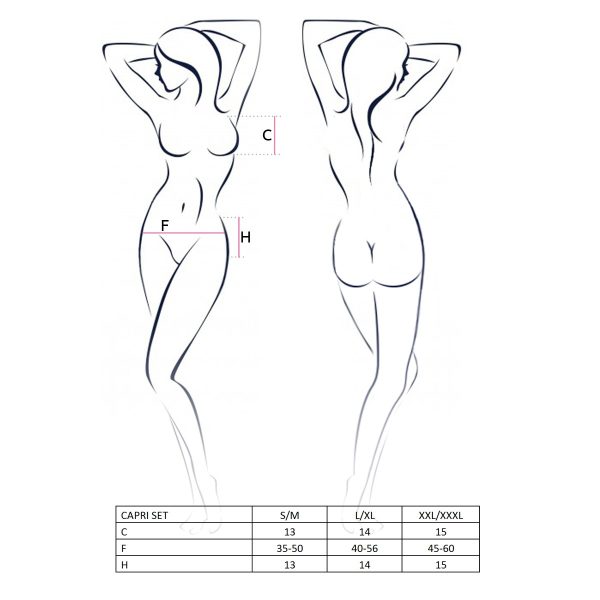 CONJUNTO DE 3 PEÇAS CAPRI (PRETO)