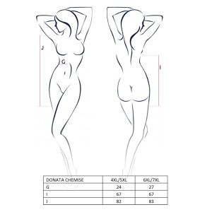 CAMISA DE NOITE E TANGA DONATA (PRETO) - Image 2